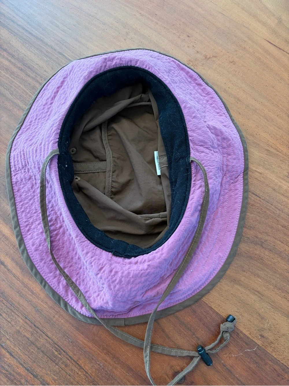 The North Face Brown Outdoor Bucket Hat with Chin Cord one size nylon